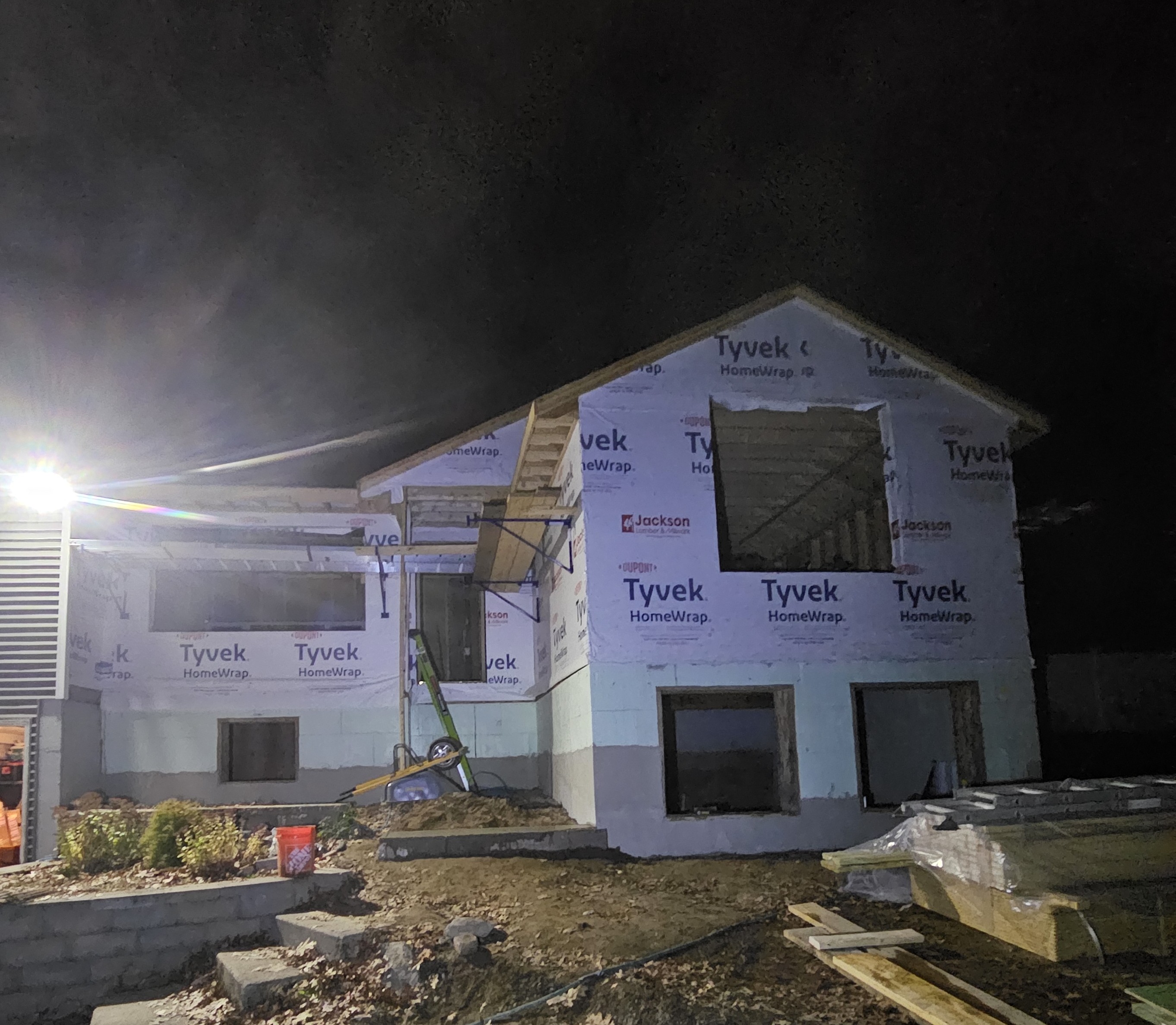 Addition framing from exteriror in hudson nh