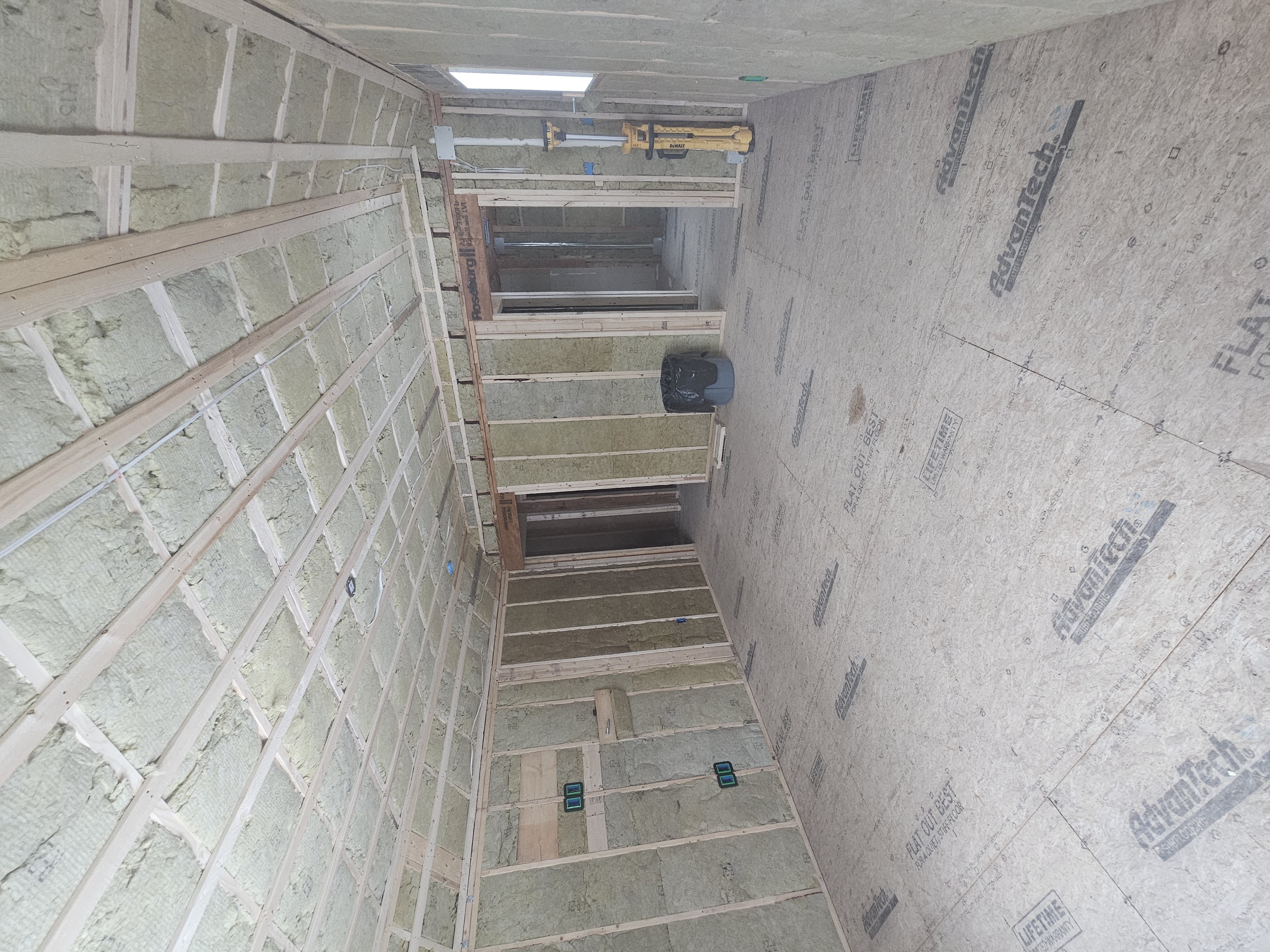 Master bedroom addition after insulation intallation in Hudson NH