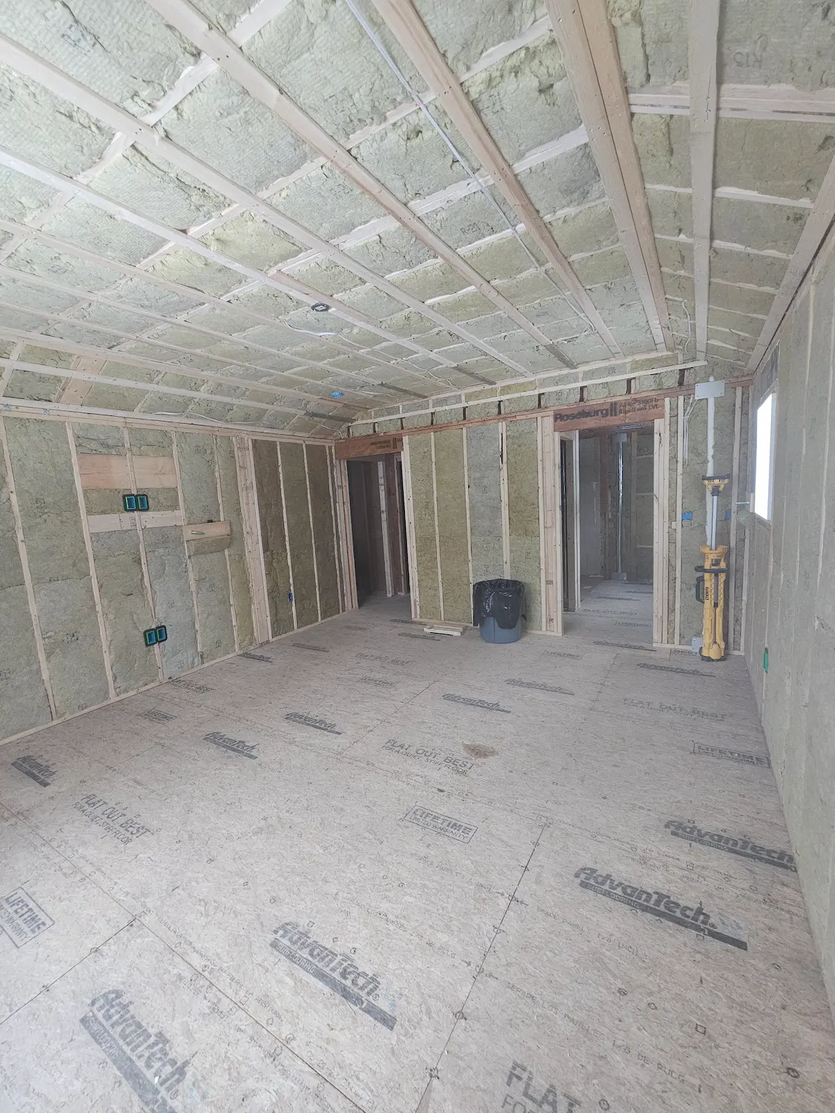 Master bedroom addition after insulation intallation in Hudson NH