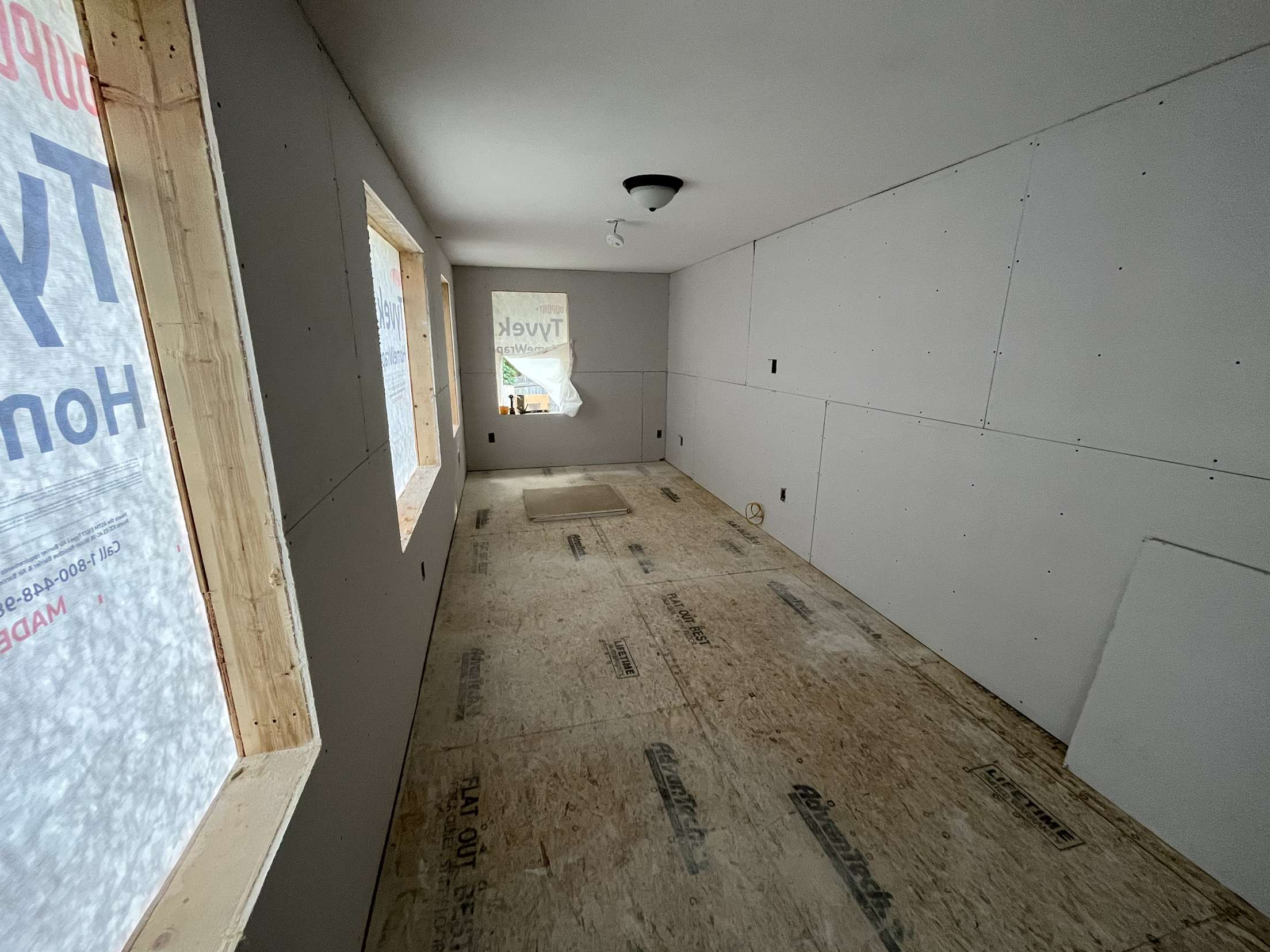 Exisitng sunroom to office addition in pelham nh