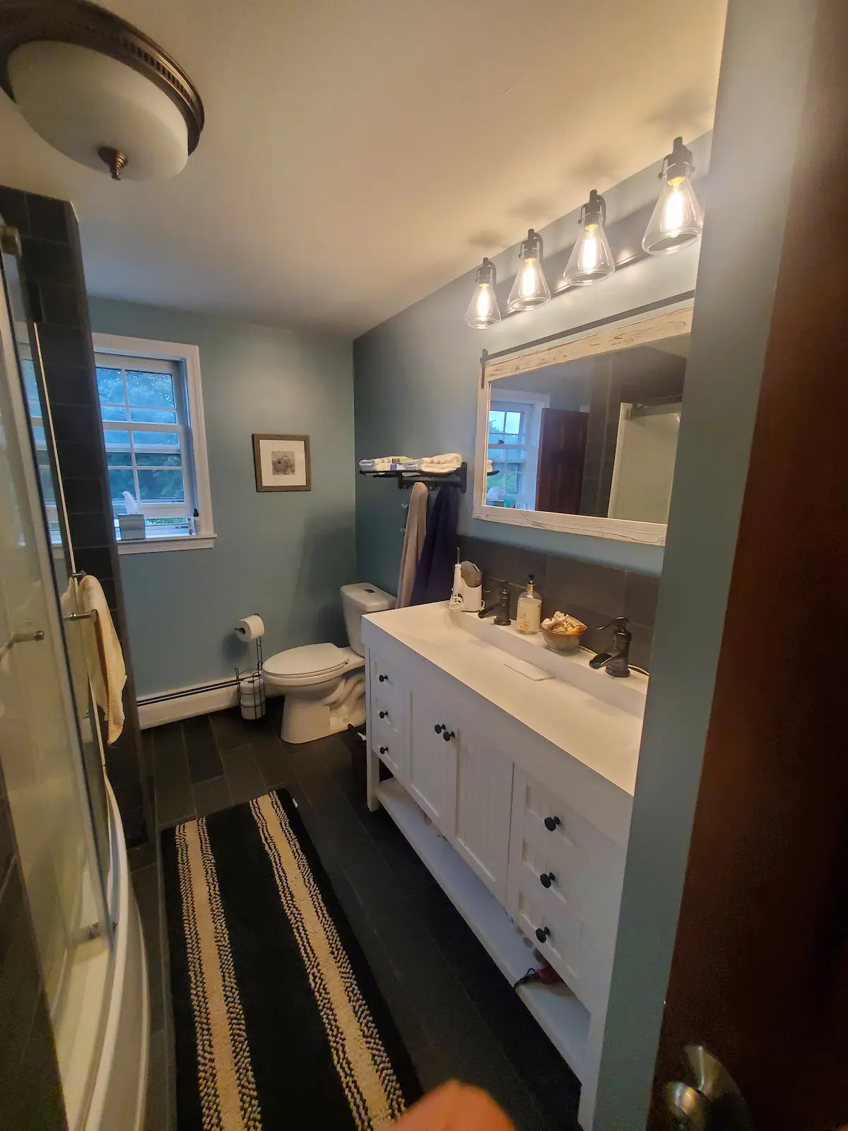 Bathroom renovation featuring quality materials and professional installation