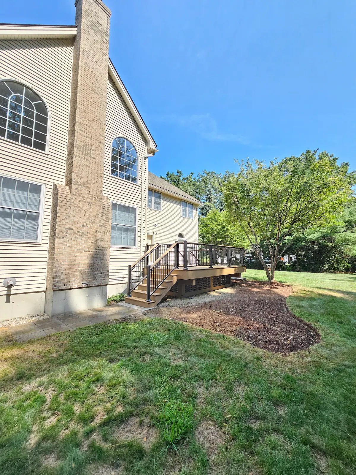 Custom deck project adding value to Hudson NH home