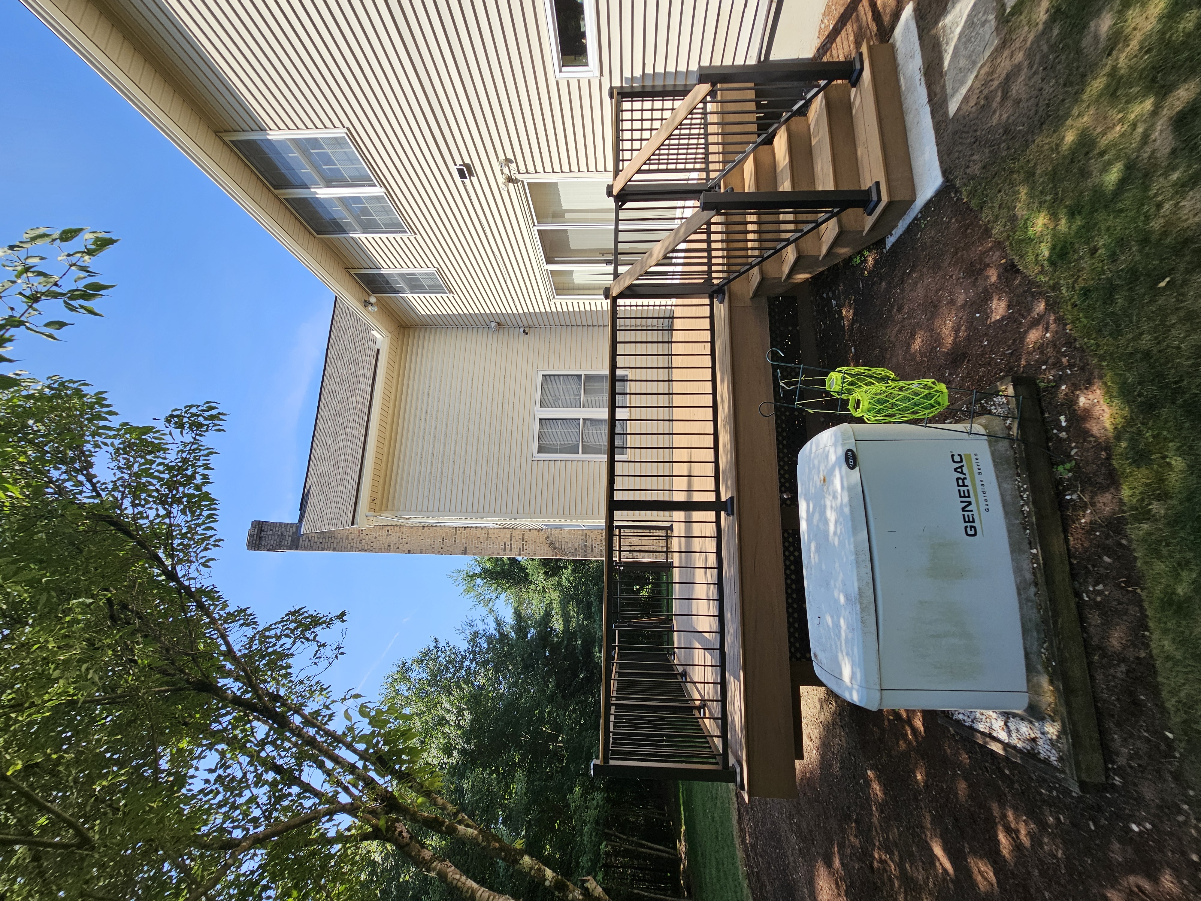 Multi-level deck design with attractive railings and stairs