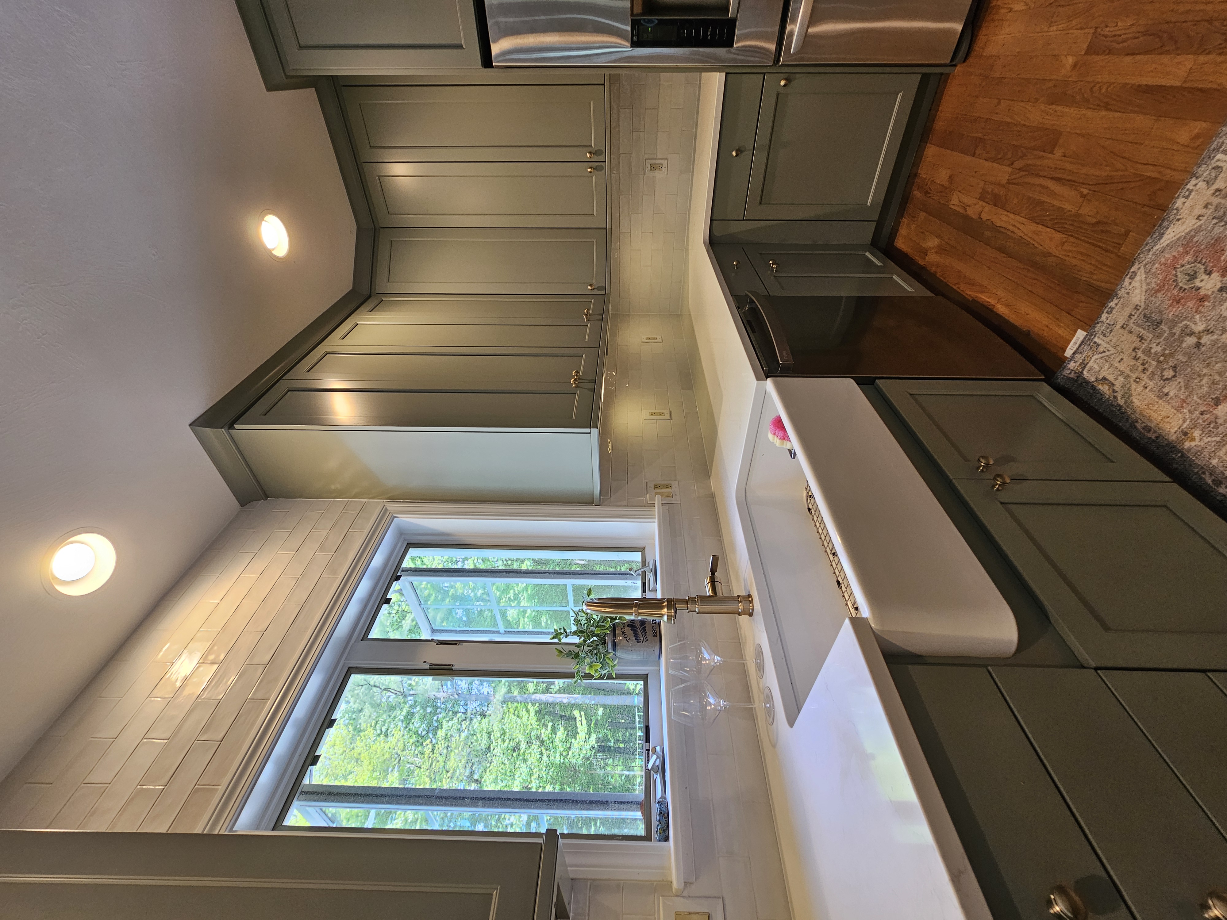Kitchen transformation featuring modern amenities and professional workmanship