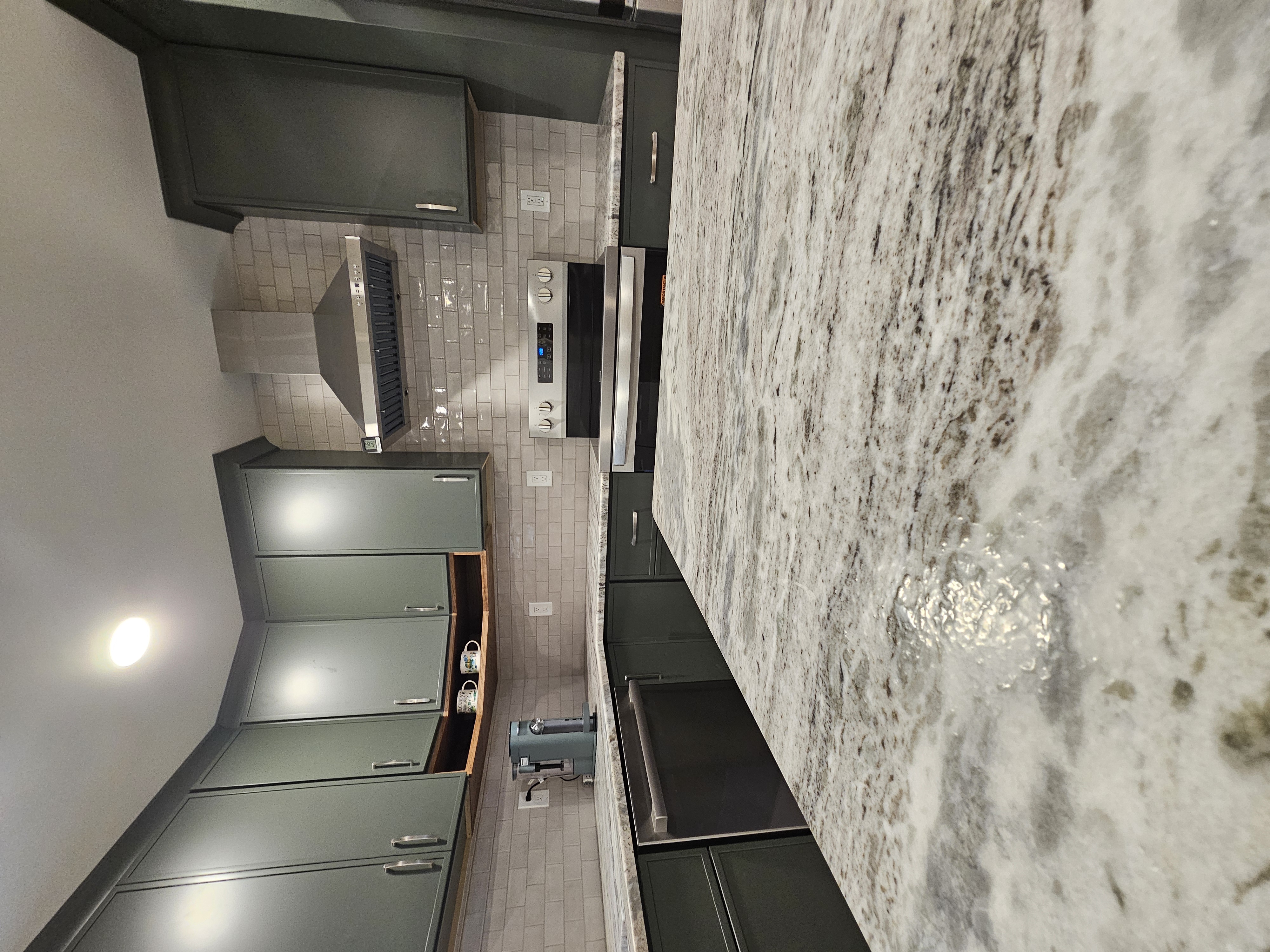 Beautiful kitchen remodel with custom cabinets and modern countertops in Hudson NH